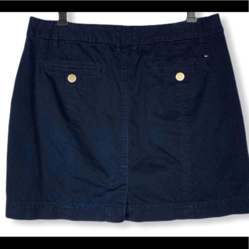 Tommy Hilfiger women's navy and red denim skirt, 8 - Picture 2 of 8